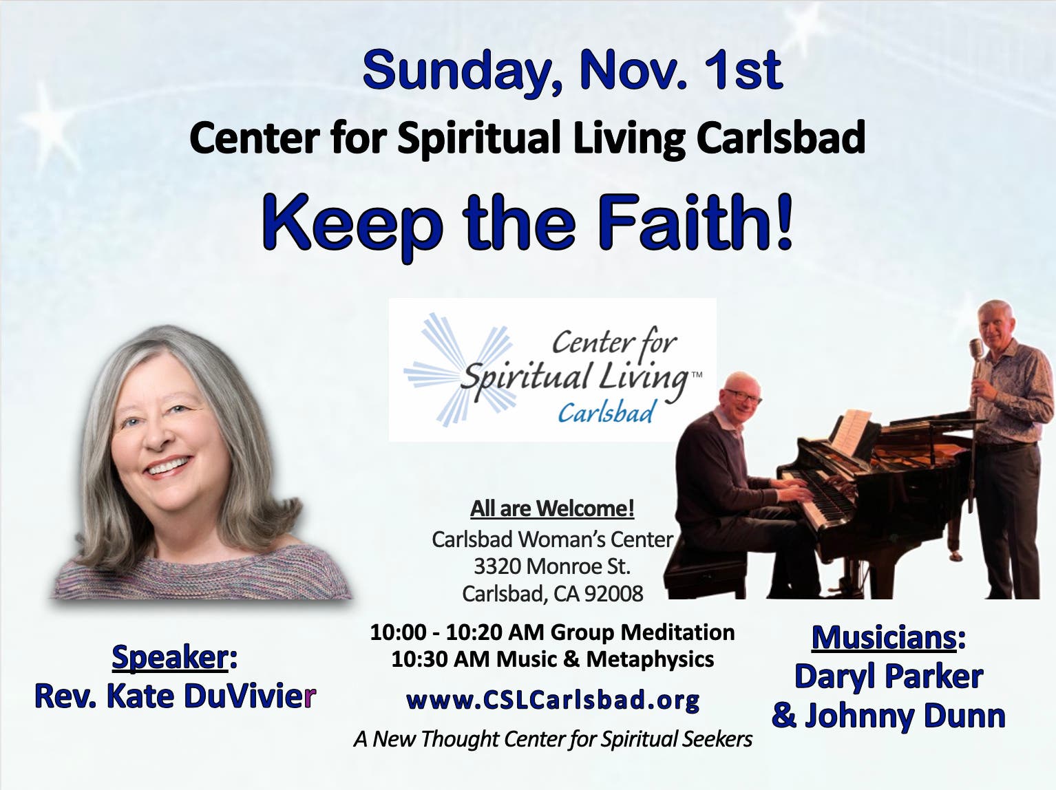 Metaphysical Gathering - Center for Spiritual Living Carlsbad
