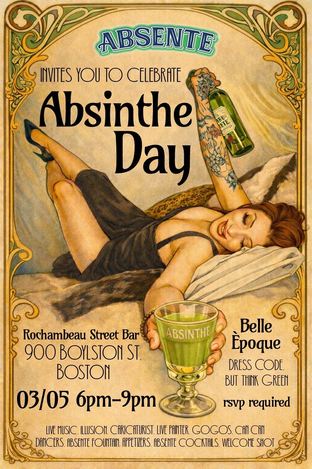 Celebrate National Absinthe Day with Absente.