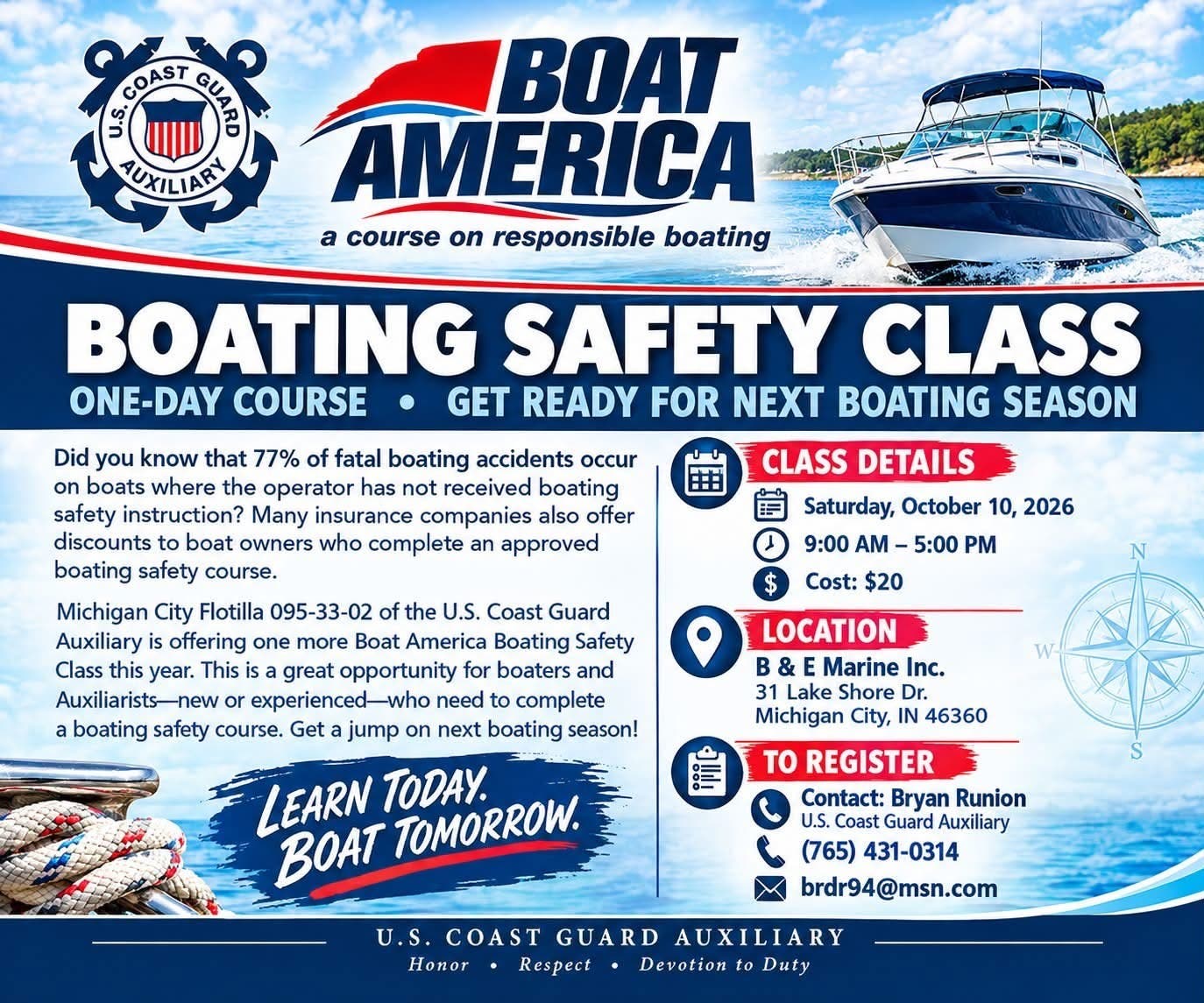 Boating Safety Class (Boat America)