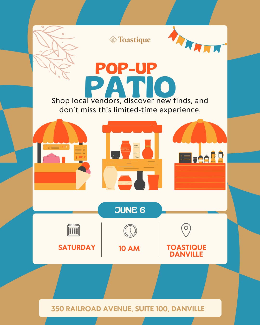 POP-UP Patio at Toastique Danville