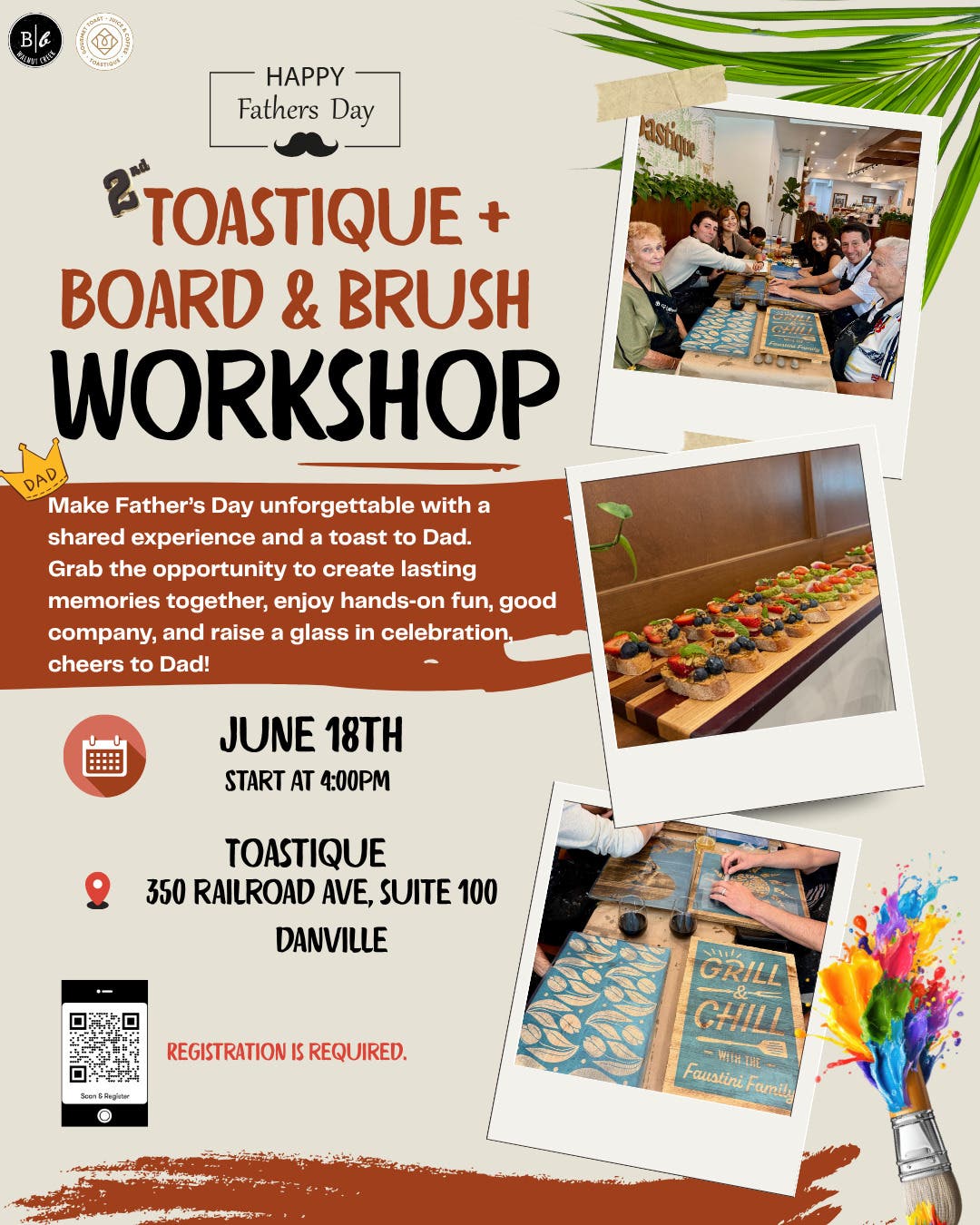 Board and Brush + Toastique Painting Workshop
