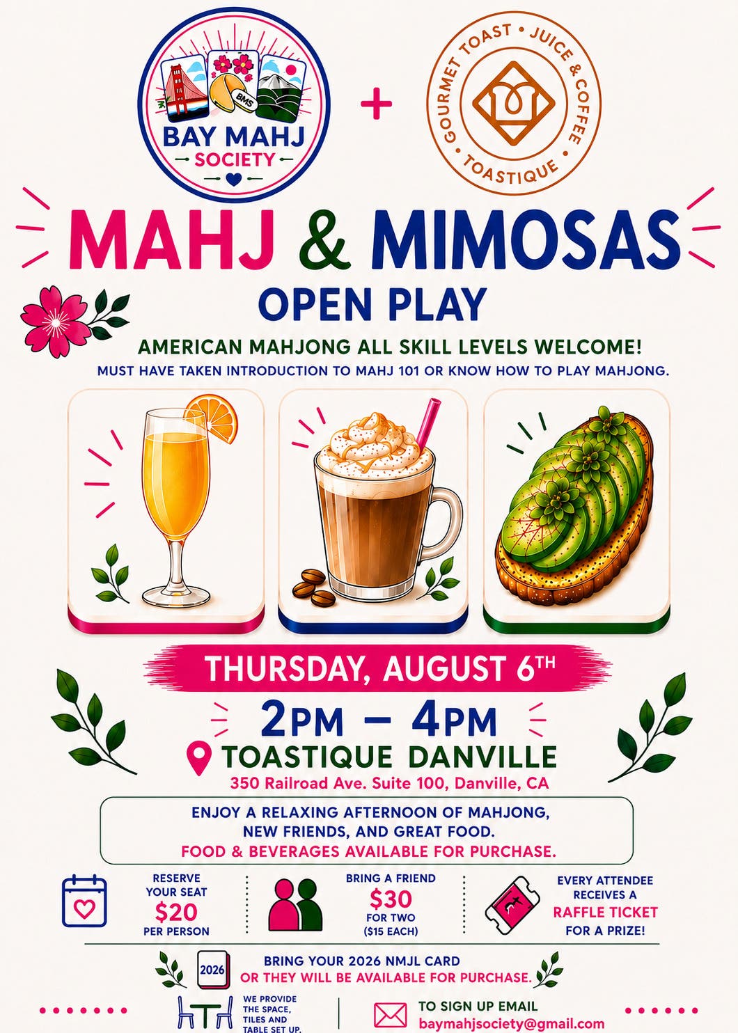 Mahj and Mimosas at Toastique Danville