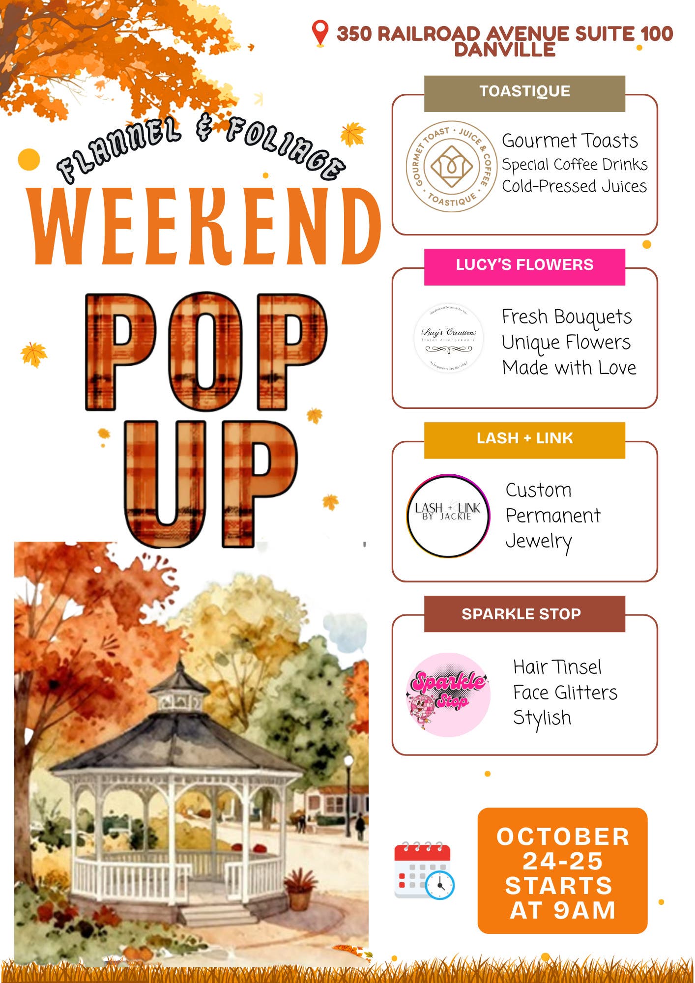 Flannel & Foliage Weekend Pop-up at Toastique Danvile!