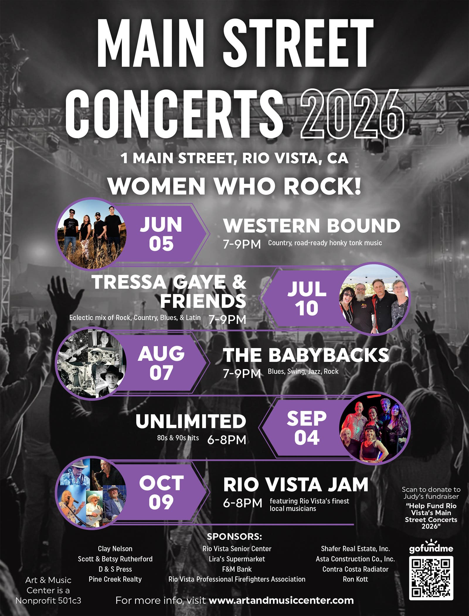 Main Street Concerts 2026: Women Who Rock!