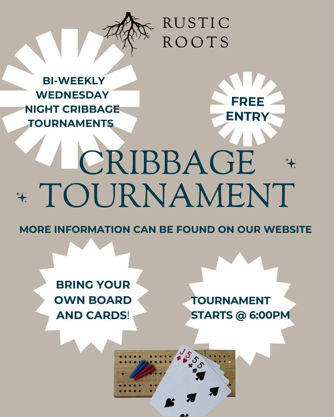 Cribbage tournament at Rustic Roots Vineyard