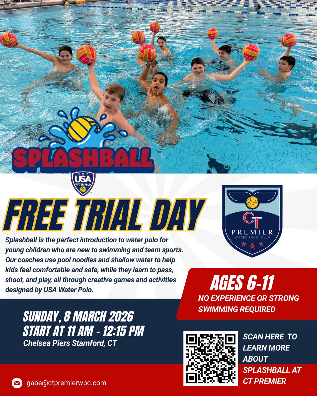 Free Learn-to-Play Water Polo Trial (Ages 6-11)