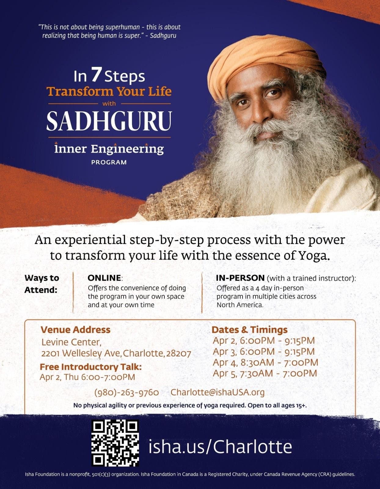 Sadhguru Inner Engineering Program