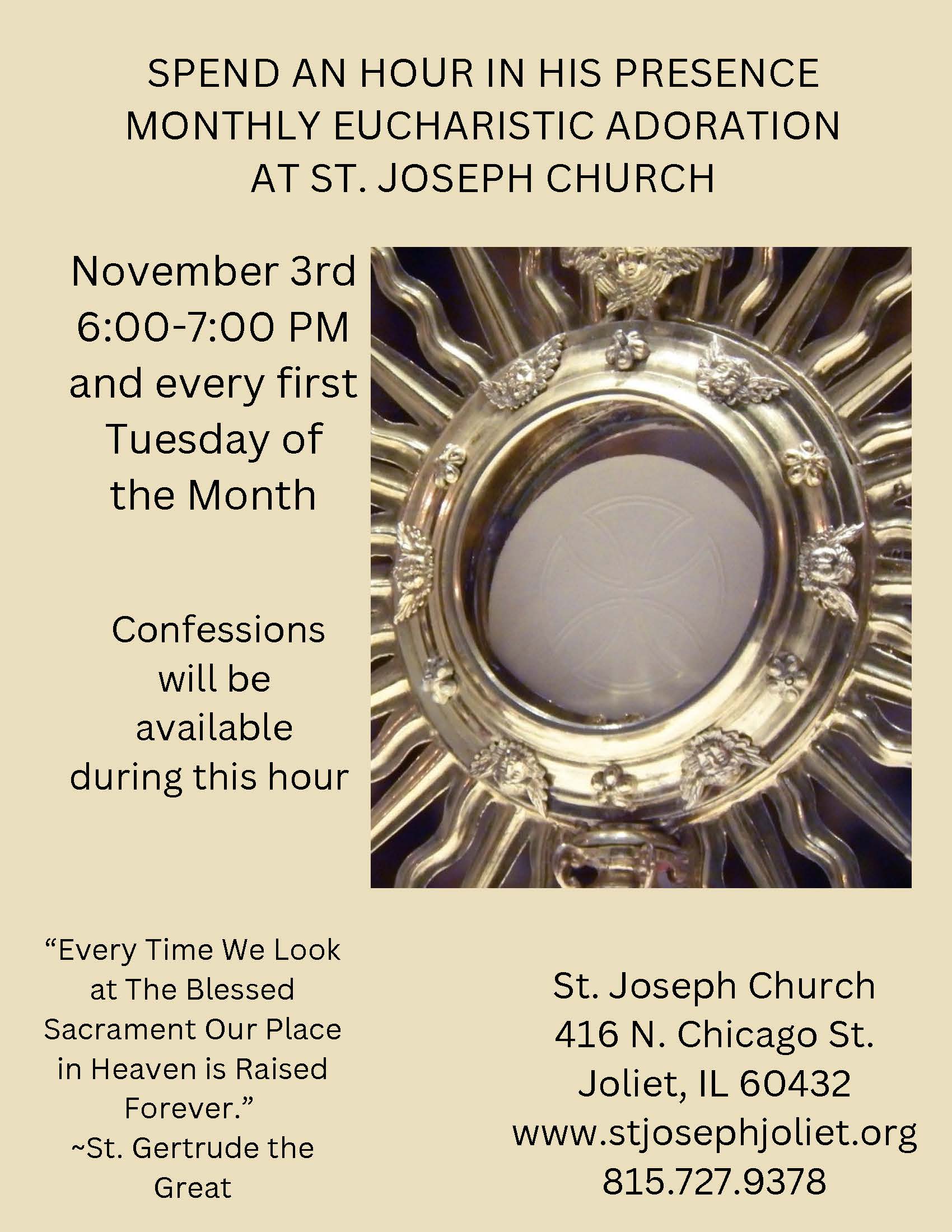 Please join us