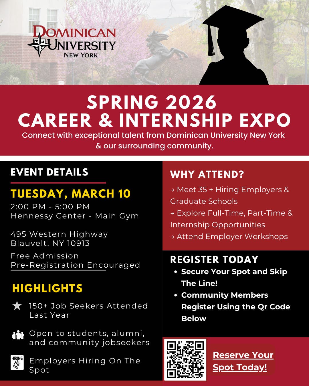 Dominican University New York Spring 2026 Career & Internship Expo