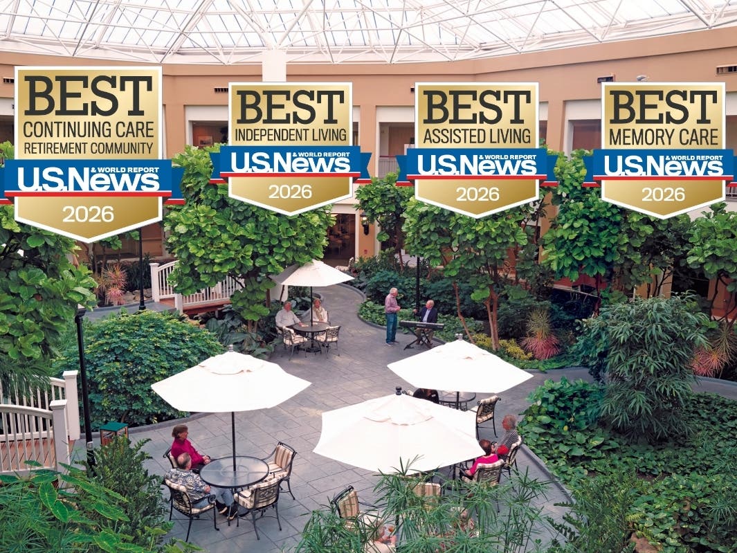 Meadow Ridge is the highest ranked Connecticut community and the only in Connecticut to be awarded “best” by U.S. News & World Report in CCRC, independent living, assisted living, and memory care.