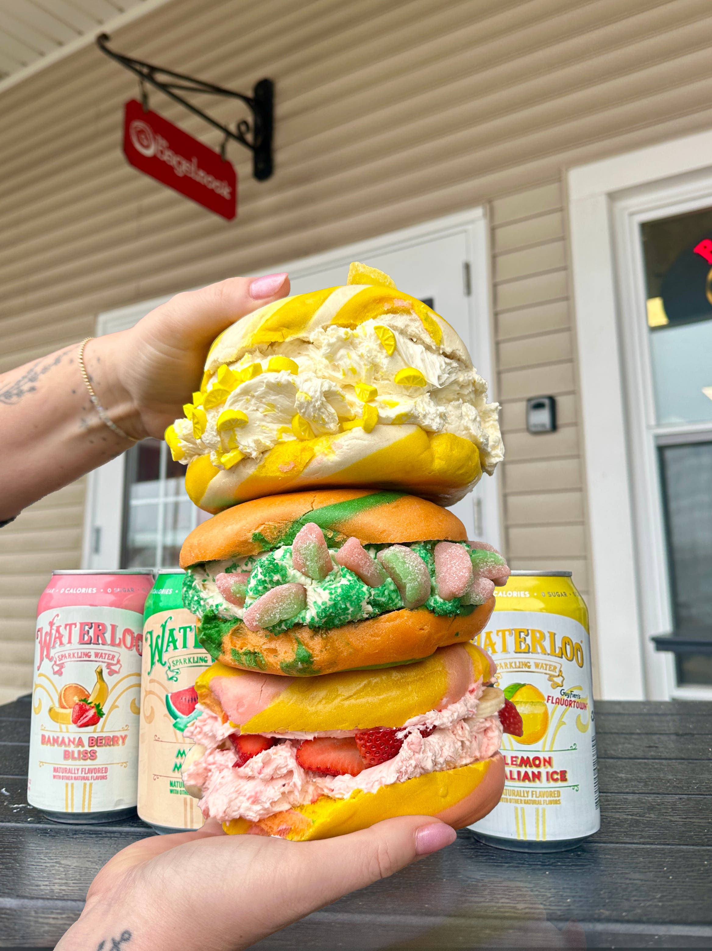 The Bagel Nook x Waterloo Sparkling Water Collaboration