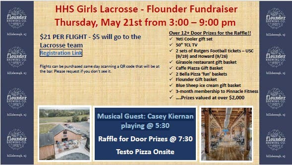 Hillsborough High School Girl's Lacrosse Flounder Fundraiser