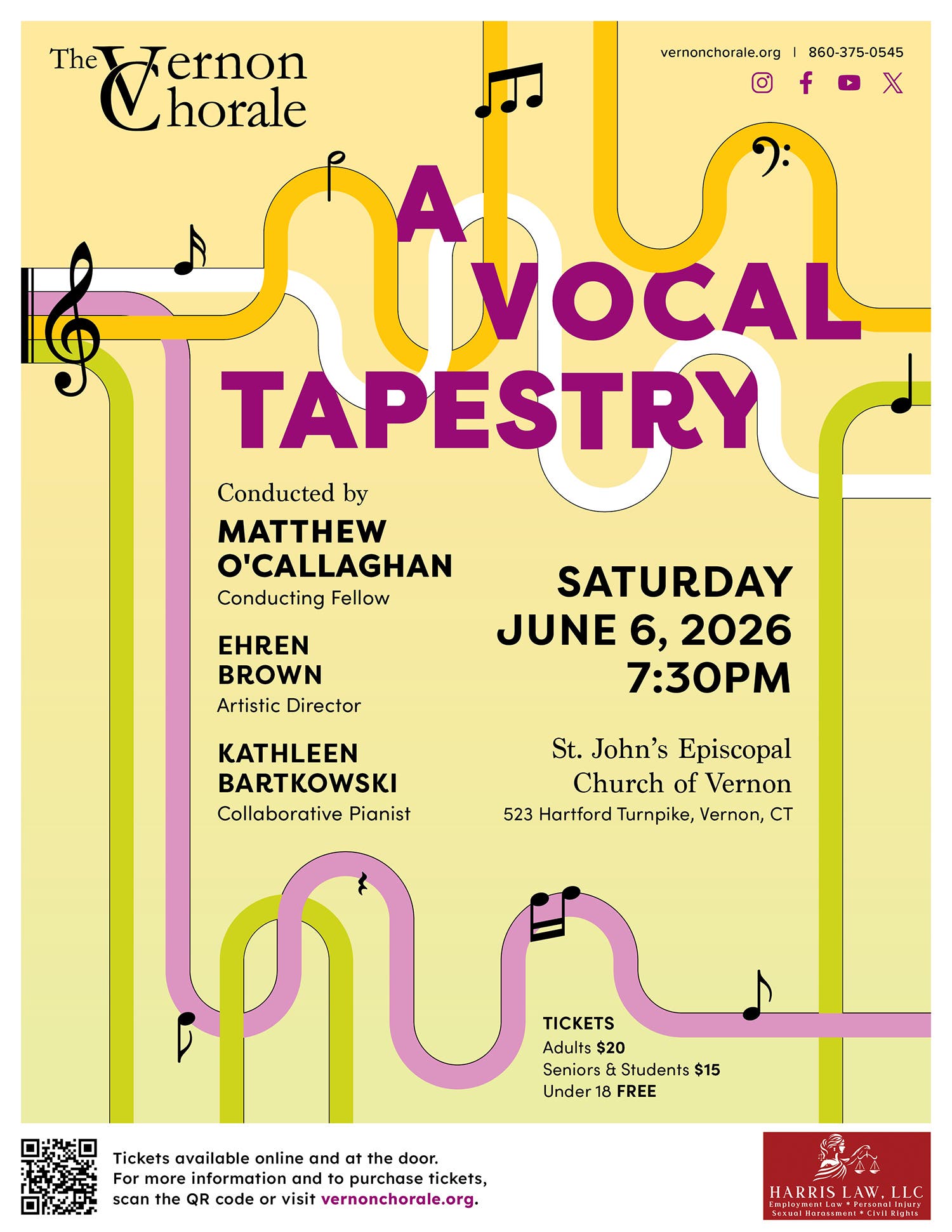 The Vernon Chorale presents: A Vocal Tapestry
