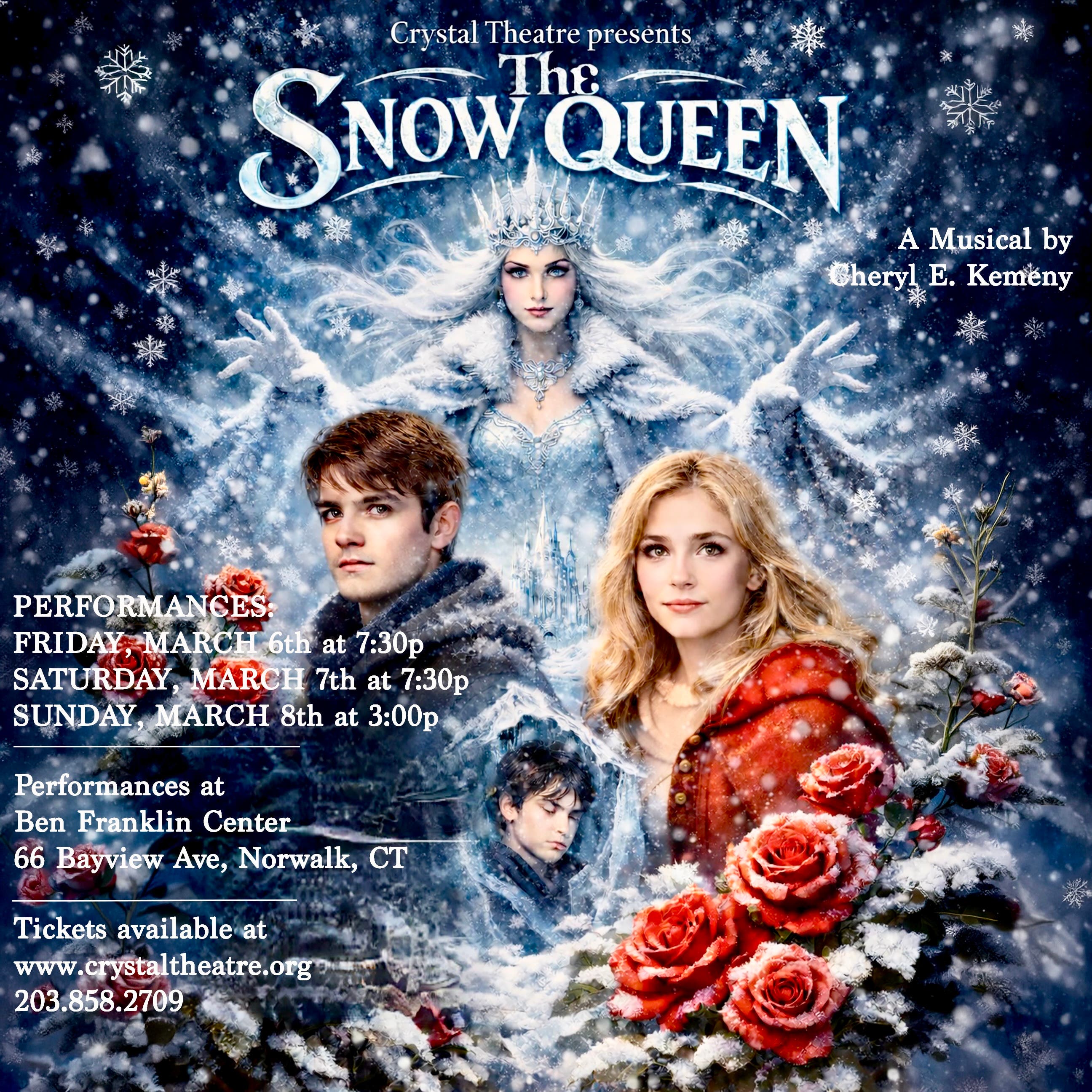 "The Snow Queen" at Crystal Theatre This Weekend!