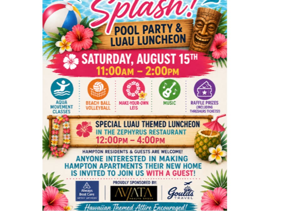 Summer Splash Pool Party and Luau Luncheon