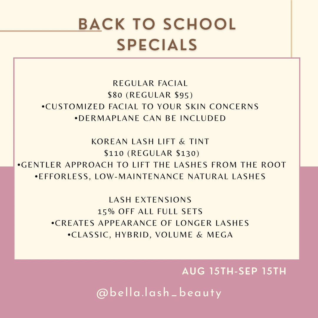 Back School Specials