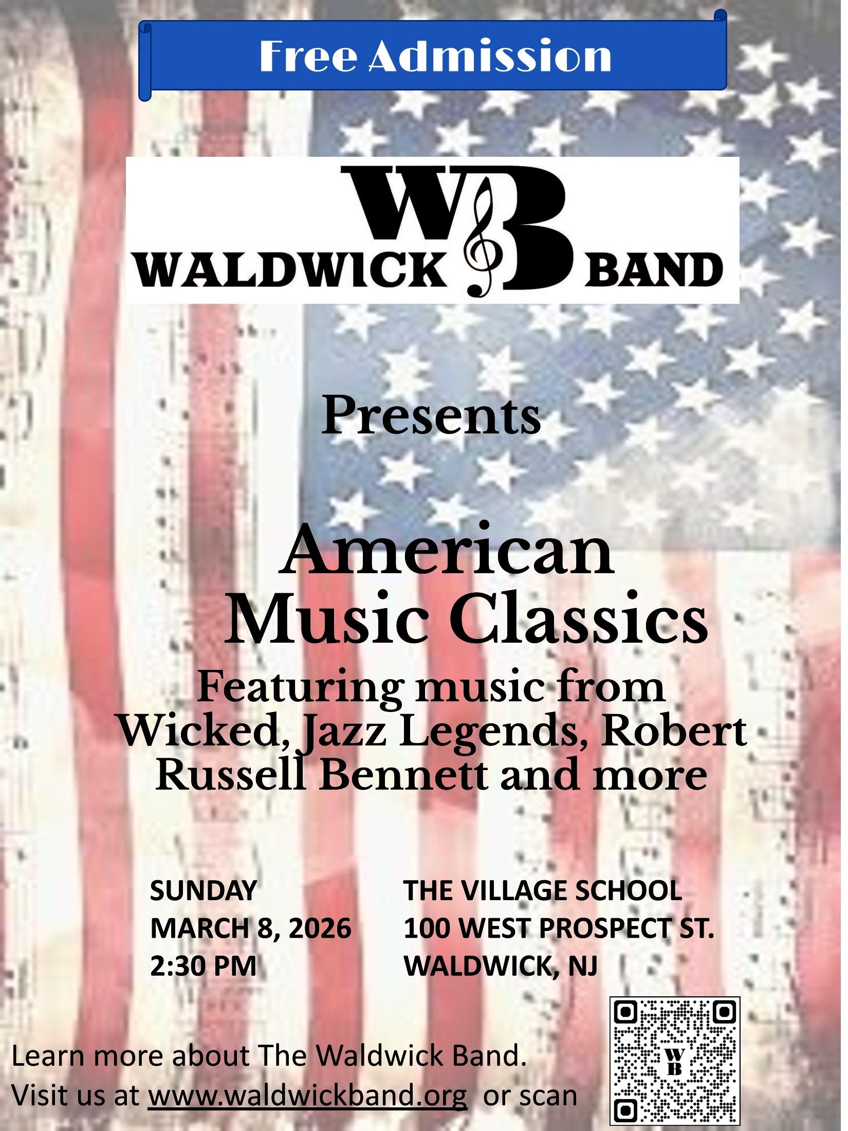 Waldwick Band presents American Music Classics