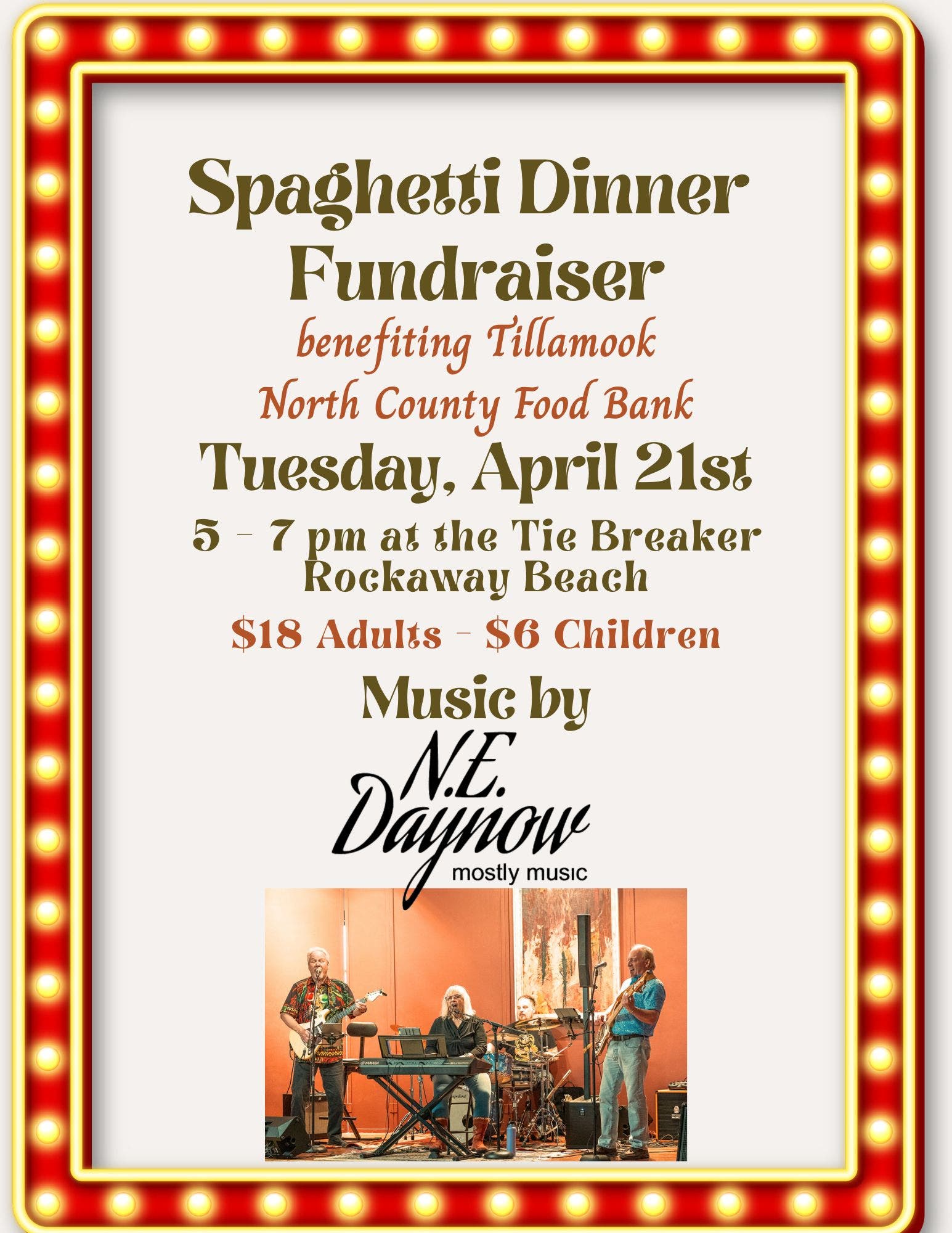 Spaghetti Dinner Fundraiser