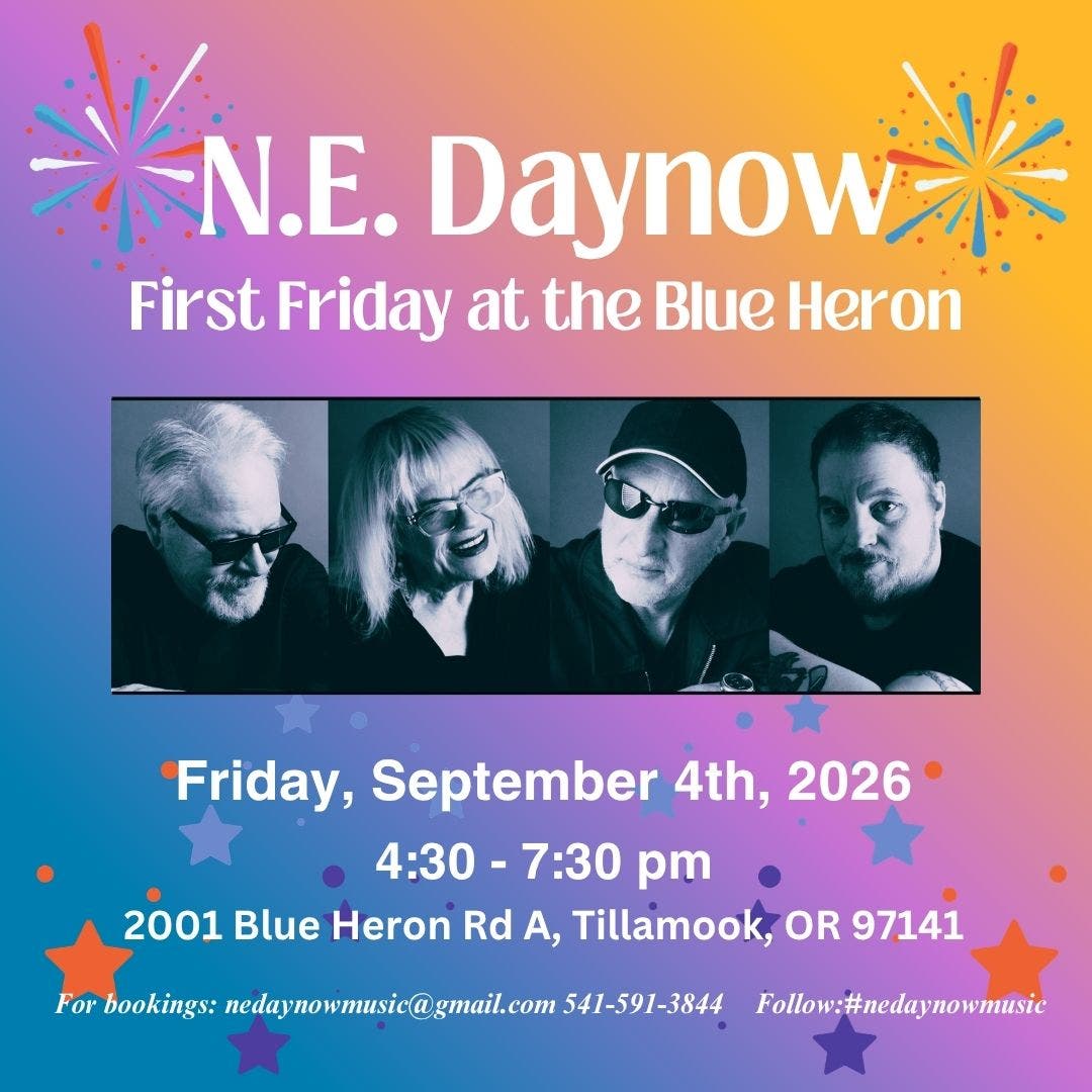N.E. Daynow at First Friday - the Blue Heron