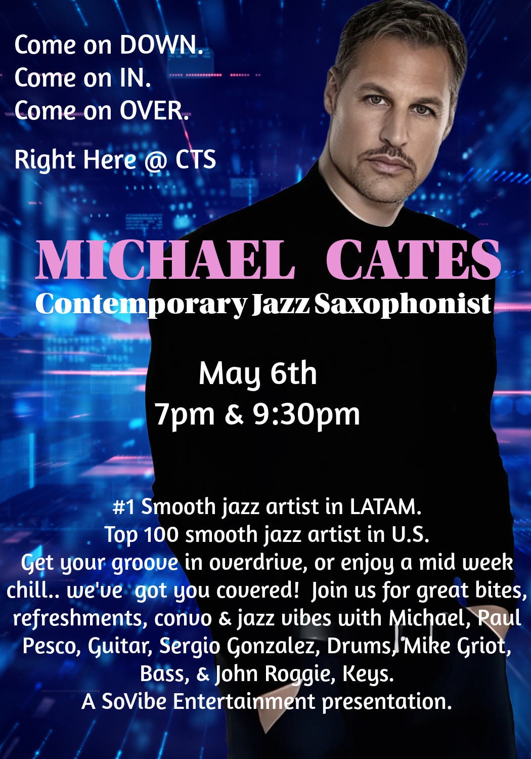 Michael Cates Contemporary Jazz Saxophonist