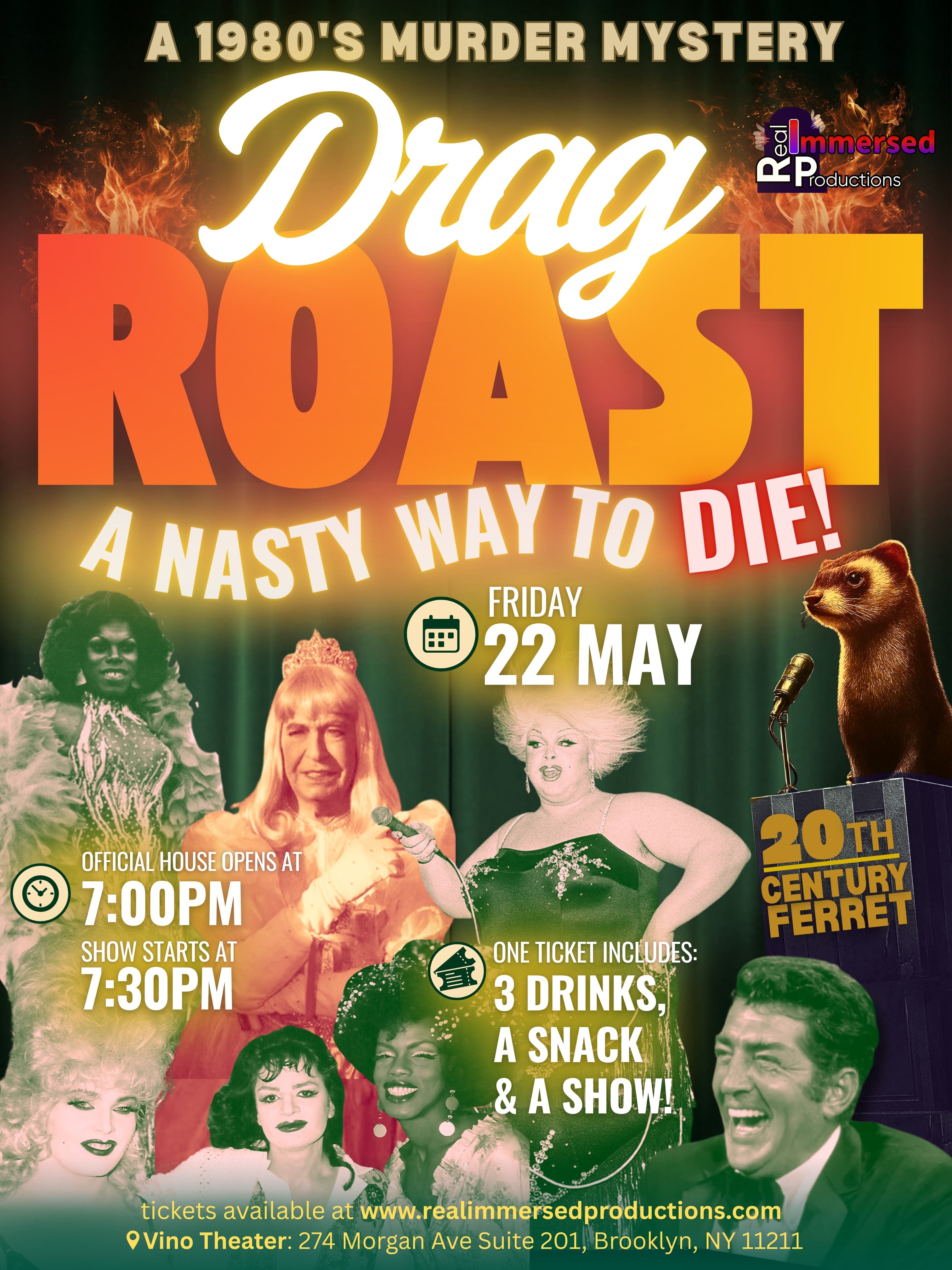 1980s Murder Mystery Drag Roast : A Nasty Way To Die