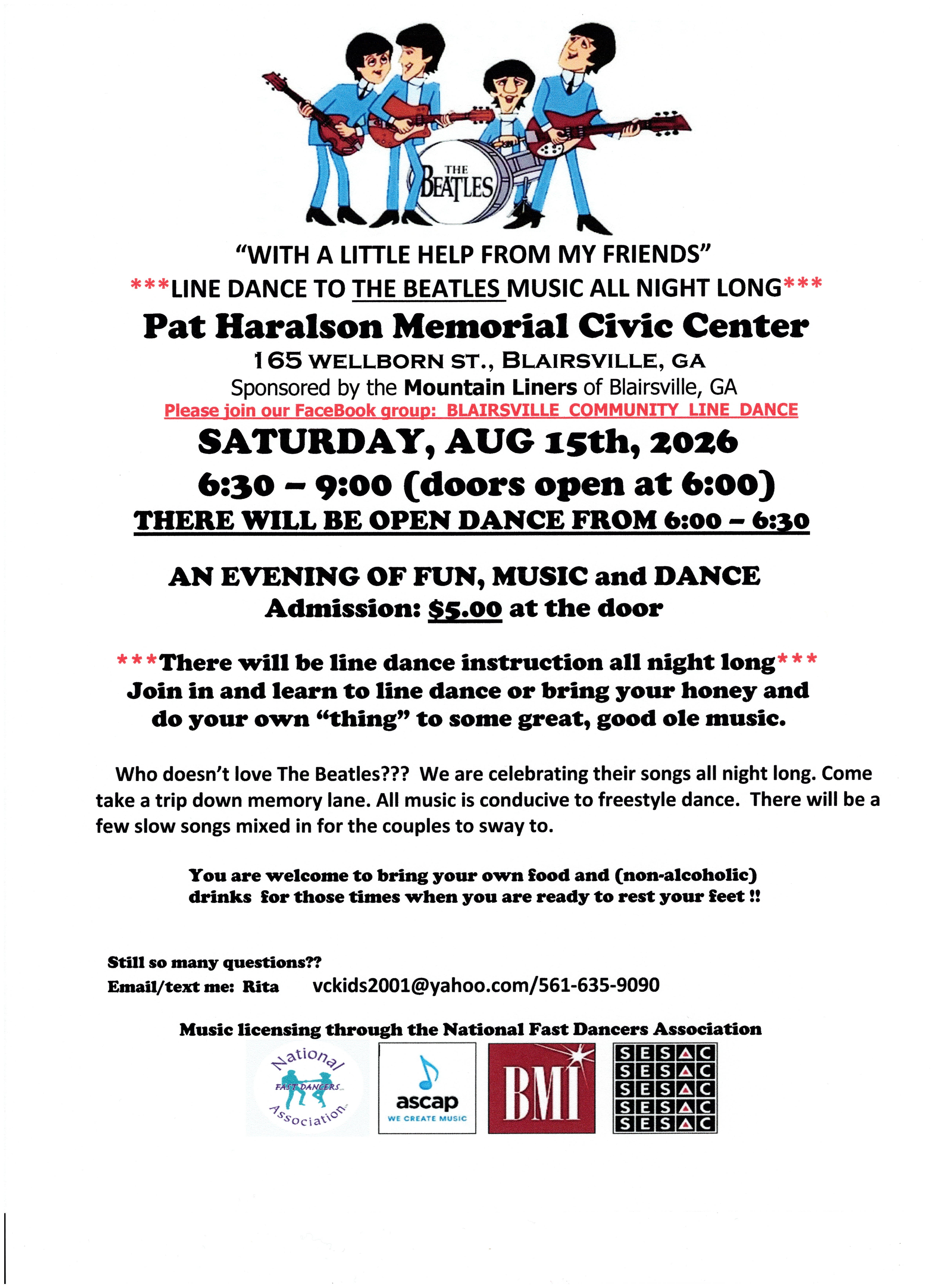 Community Line Dance event