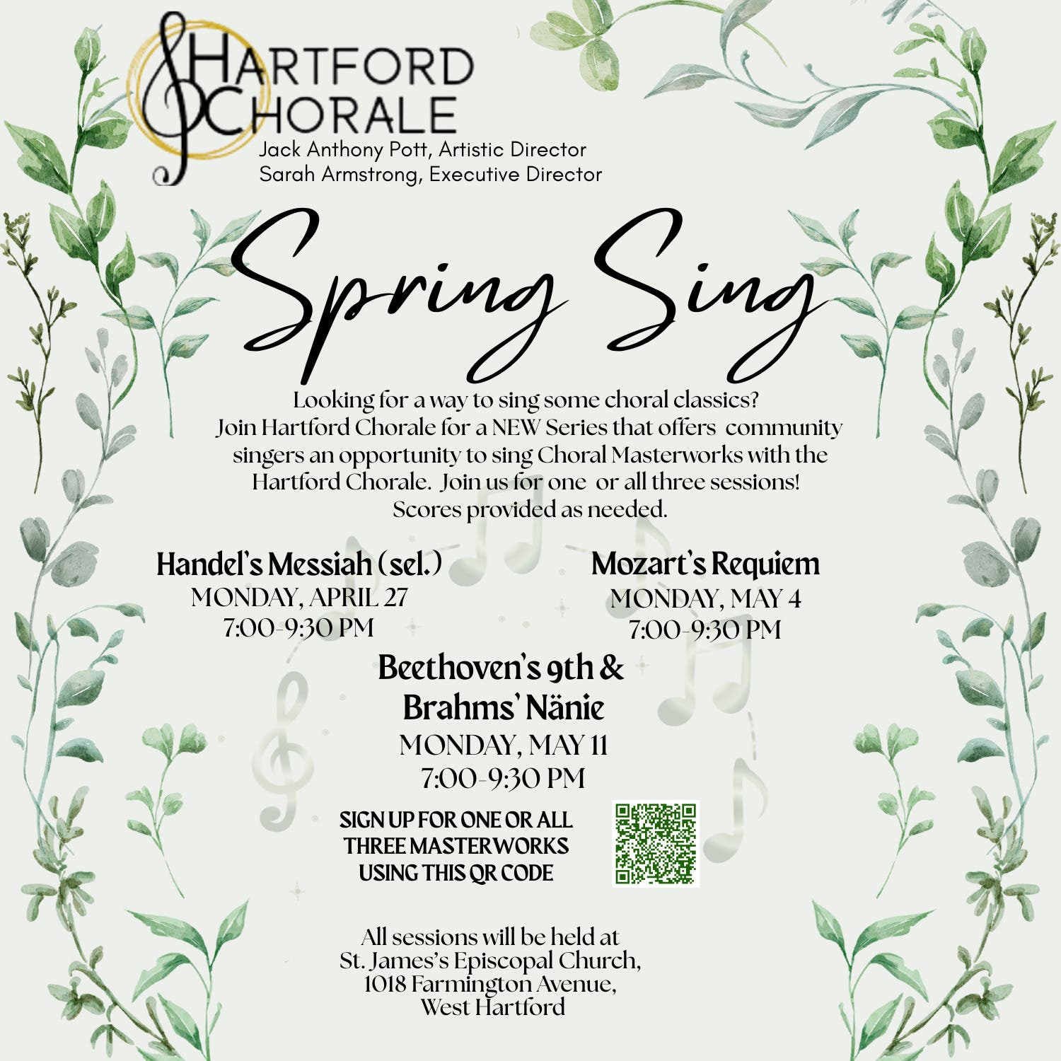 Hartford Chorale Spring Sing: Handel's Messiah