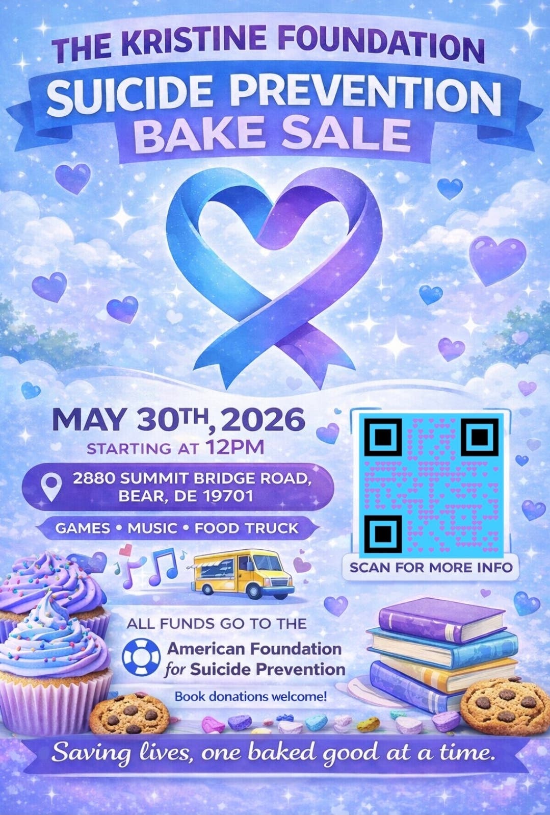 The Kristine Foundation Suicide Prevention Bake Sale