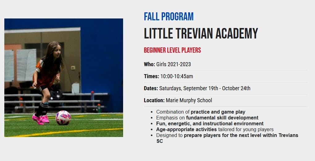 Little Trevian Academy Fall Program