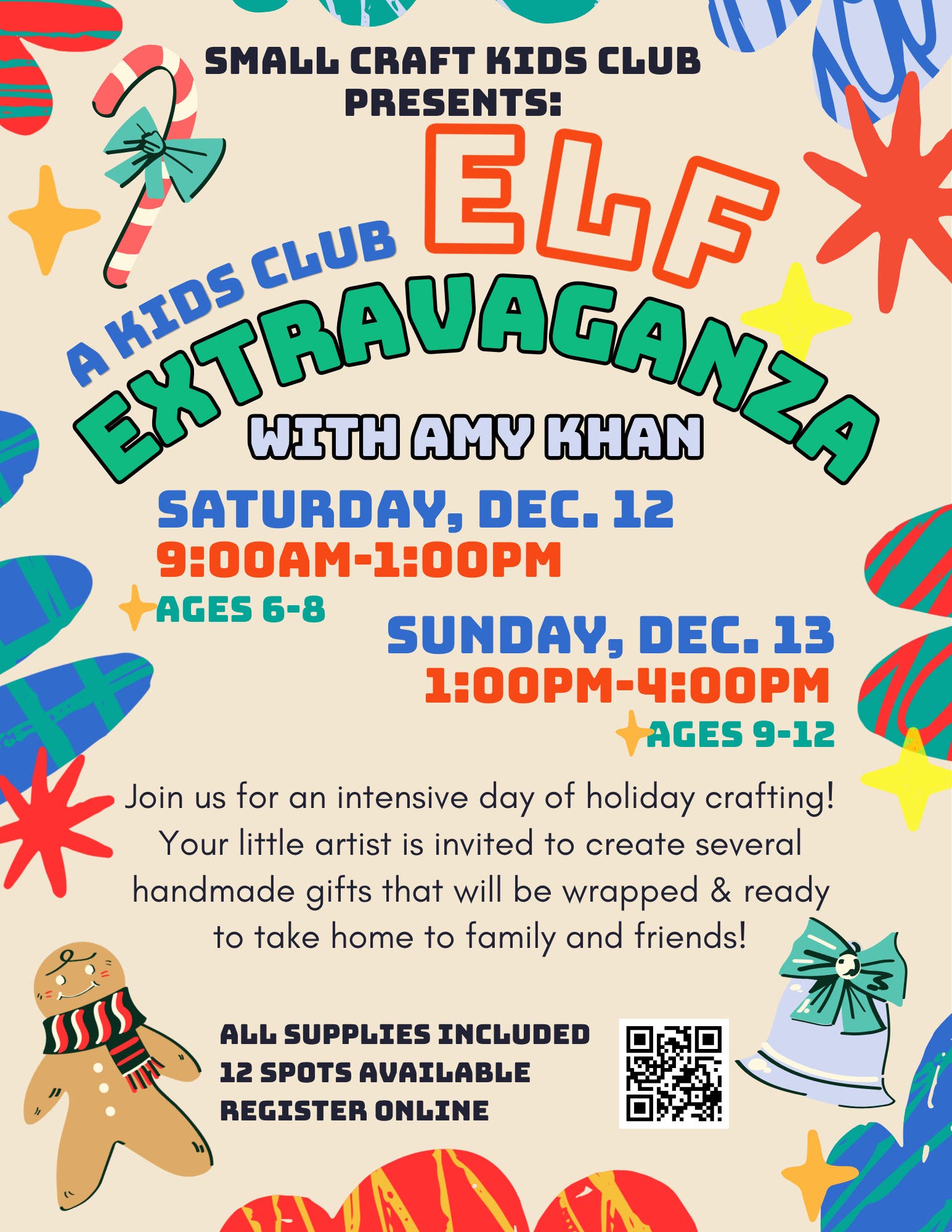 A Kids Club Elf Extravaganza With Amy Khan