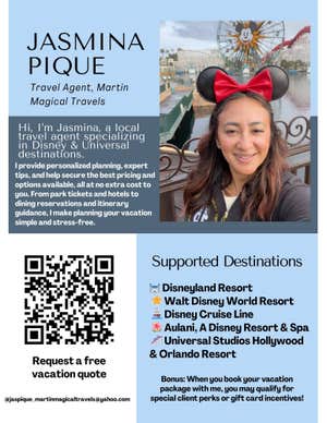 Jasmina Pique, Travel Agent