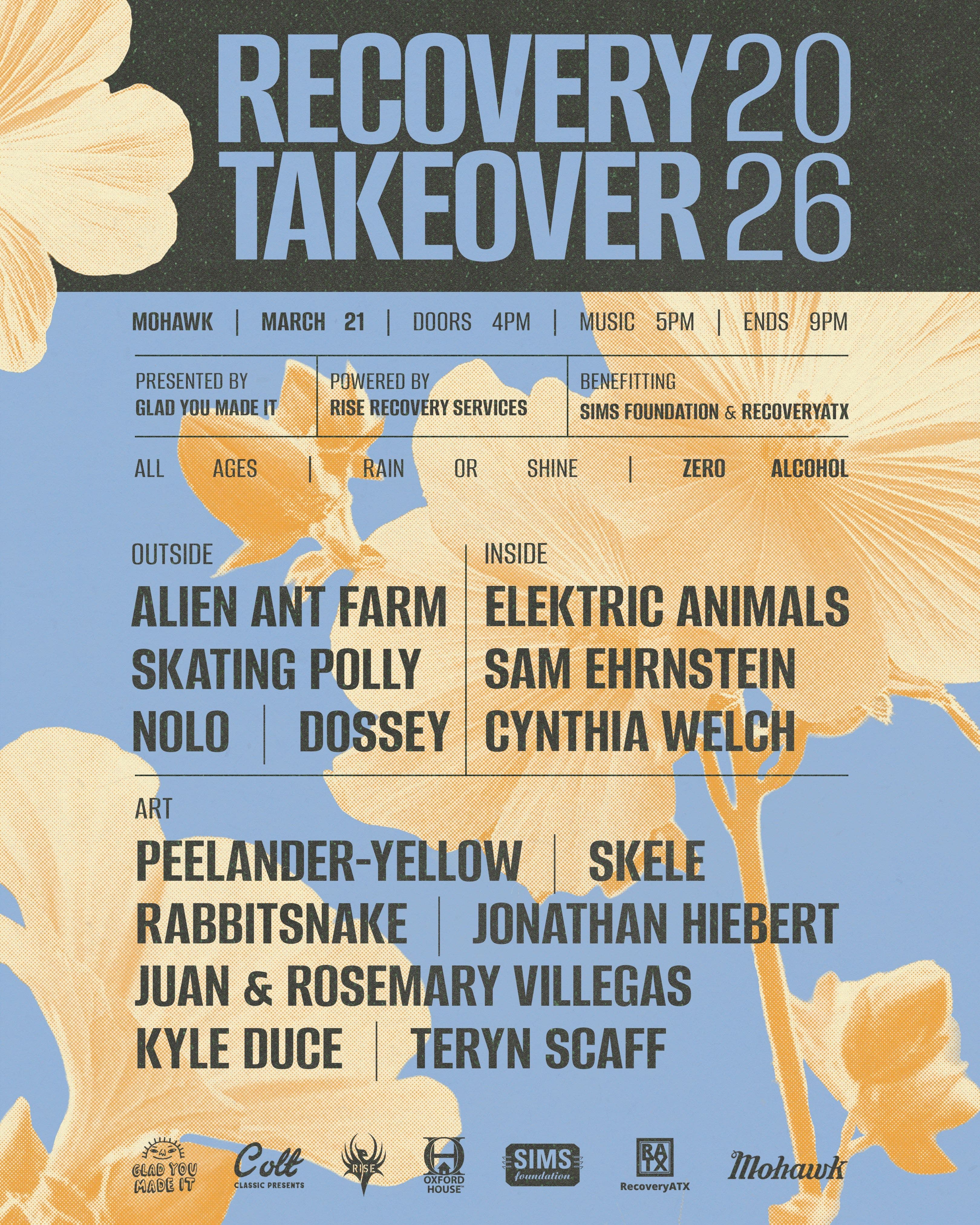 Mar 21 | Recovery Takeover 2026 featuring Alien Ant Farm, Skating Polly ...