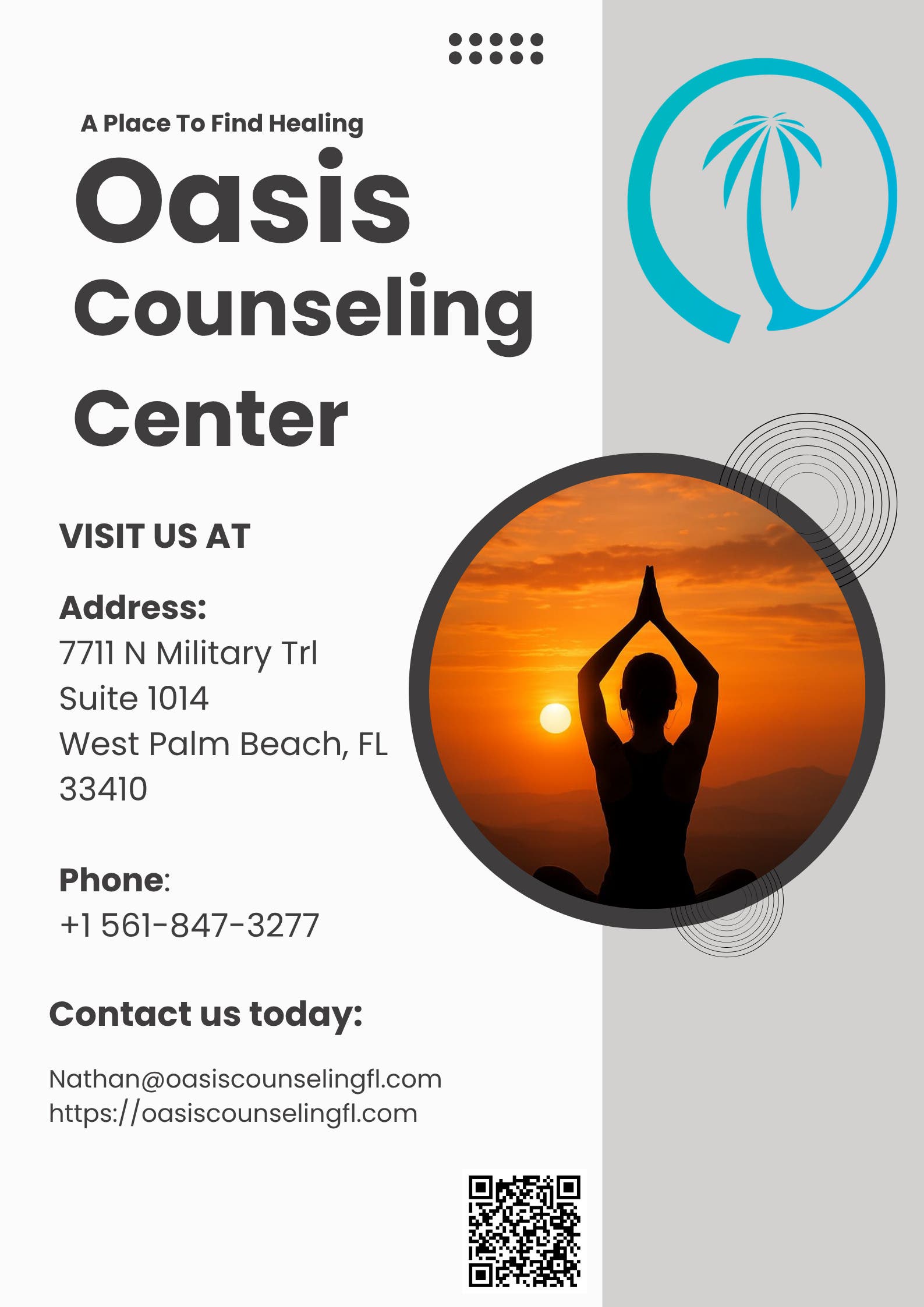 Prioritize Your Well-Being with Oasis Counseling Center in West Palm Beach, FL