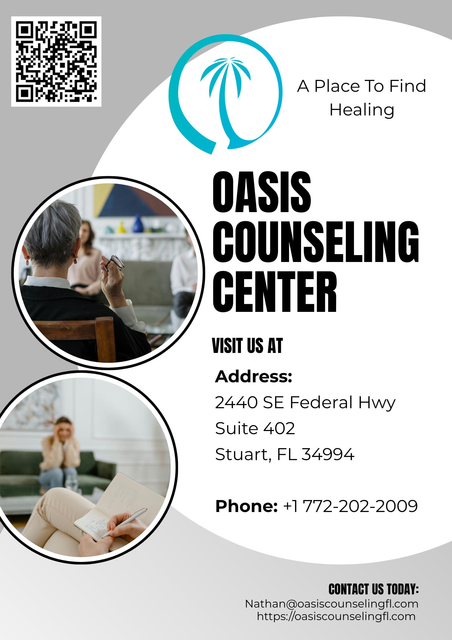 Mental and Emotional Wellness with Oasis Counseling Center in Stuart, FL