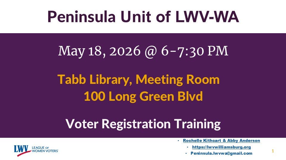 Peninsula Unit of LWV-WA