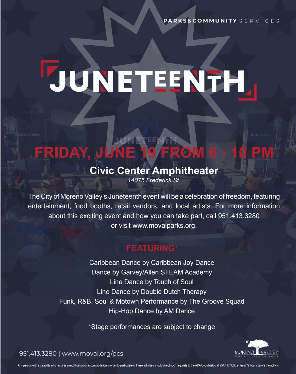 City of Moreno Valley Juneteenth Event