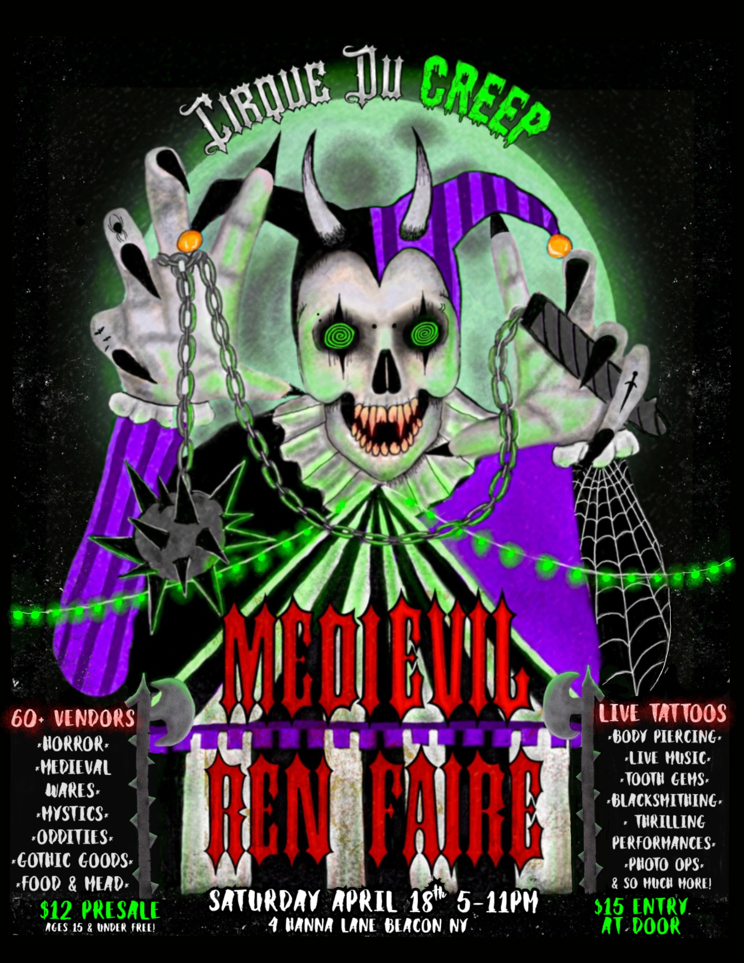 Cirque Du Creep MEDIEVIL REN FAIRE