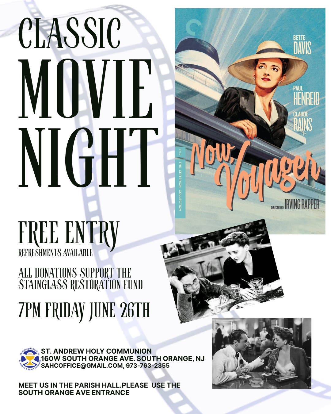 FREE Classic Movie Night at SAHC