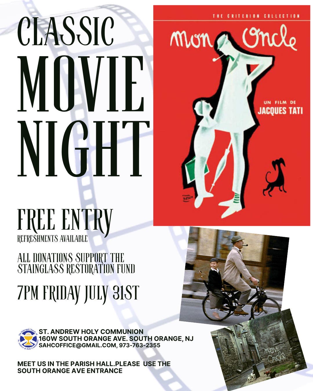 Free Classic Movie Night at SAHC