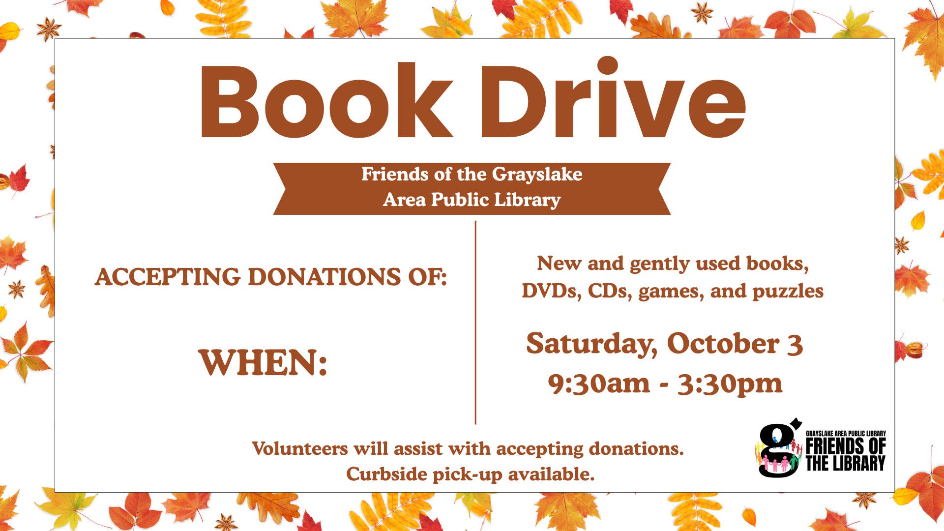 Friends of the Library Book Drive