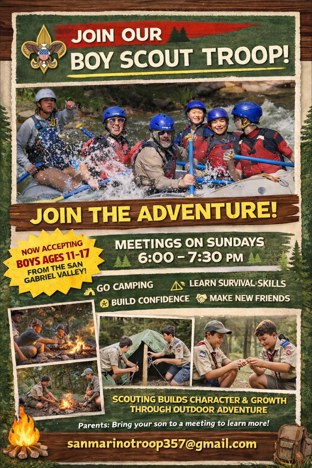 Boy Scout Meeting open to all boys 11-17
