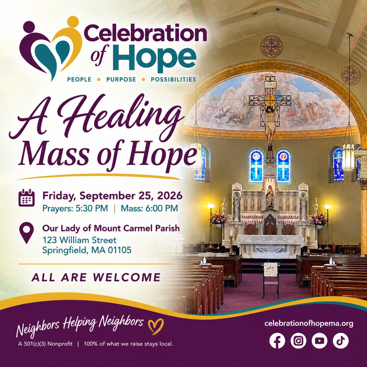 Celebration of Hope: Healing Mass at Our Lady of Mount Carmel Church
