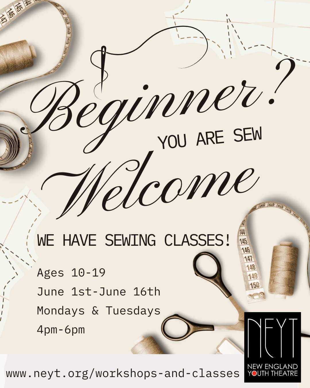 Beginner Sewing Workshops