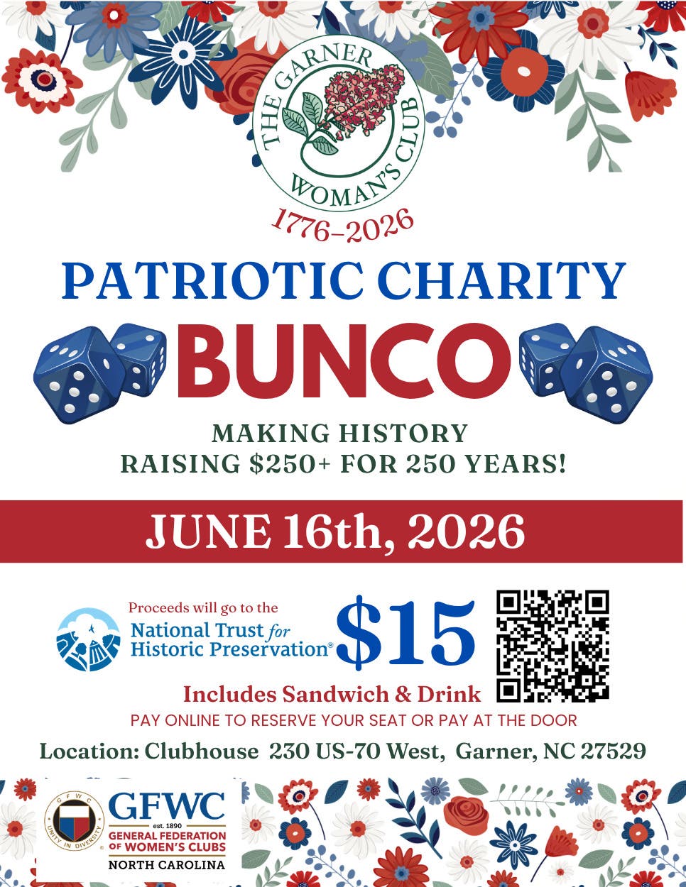 Patriotic Charity Bunco