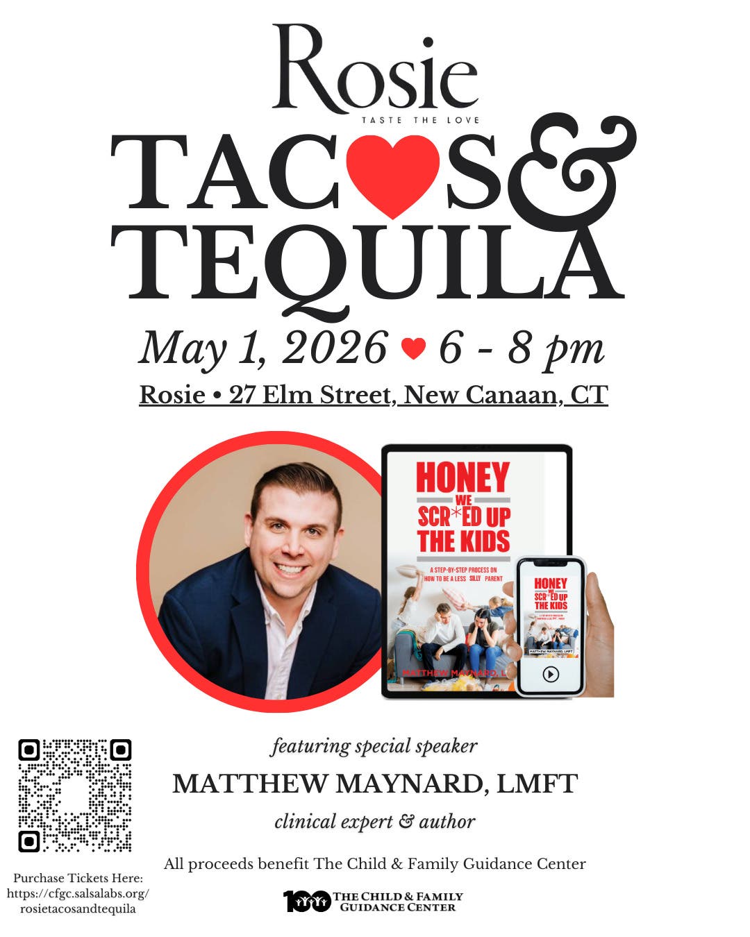 Tacos & Tequila at Rosie hosted by The Child & Family Guidance Center 