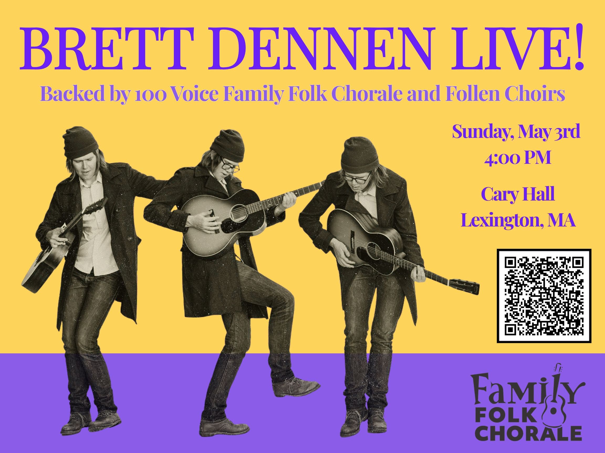 Family Folk Chorale & Follen Choirs with special guest Brett Dennen!