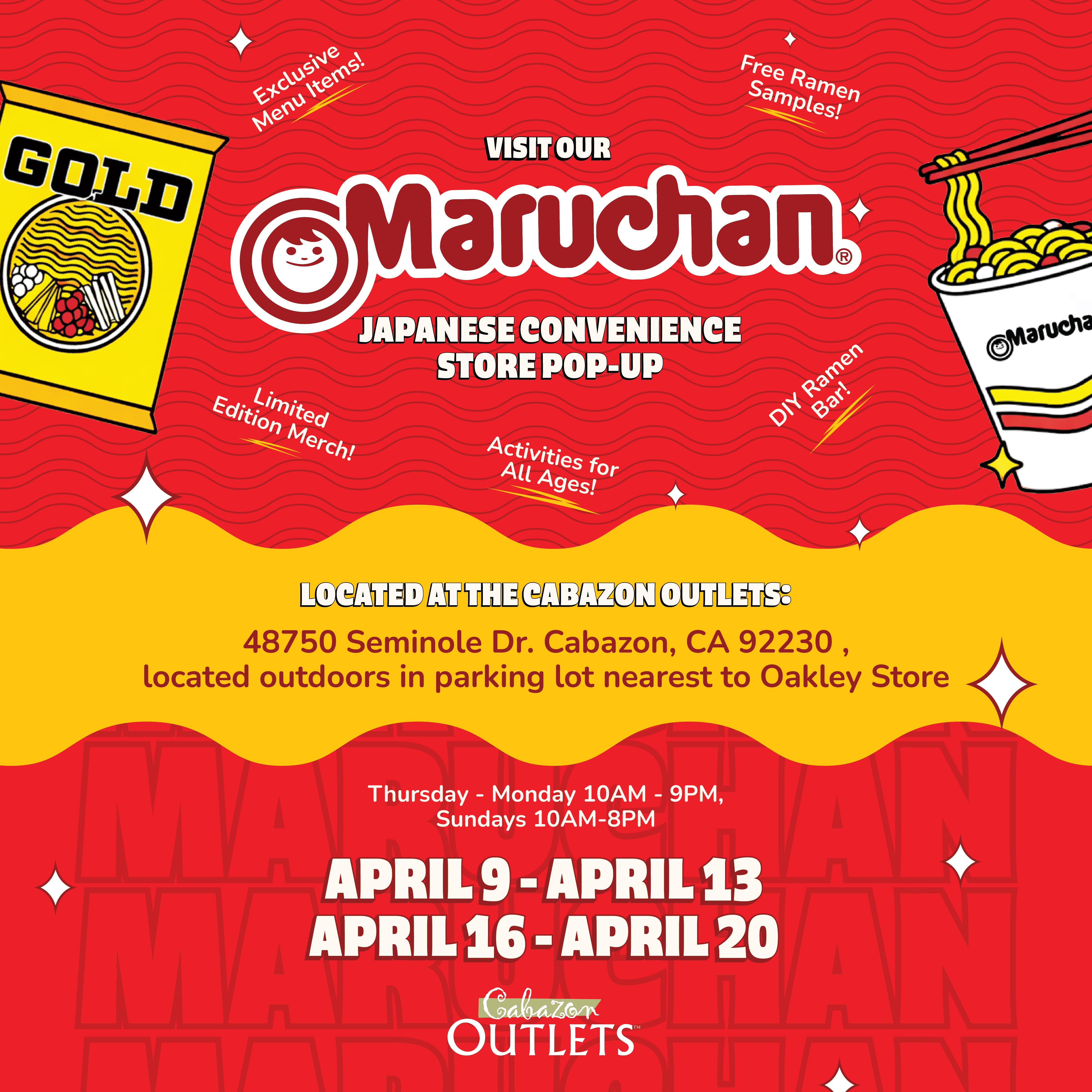 Maruchan Japanese Convenience Store Pop-Up (Coachella)