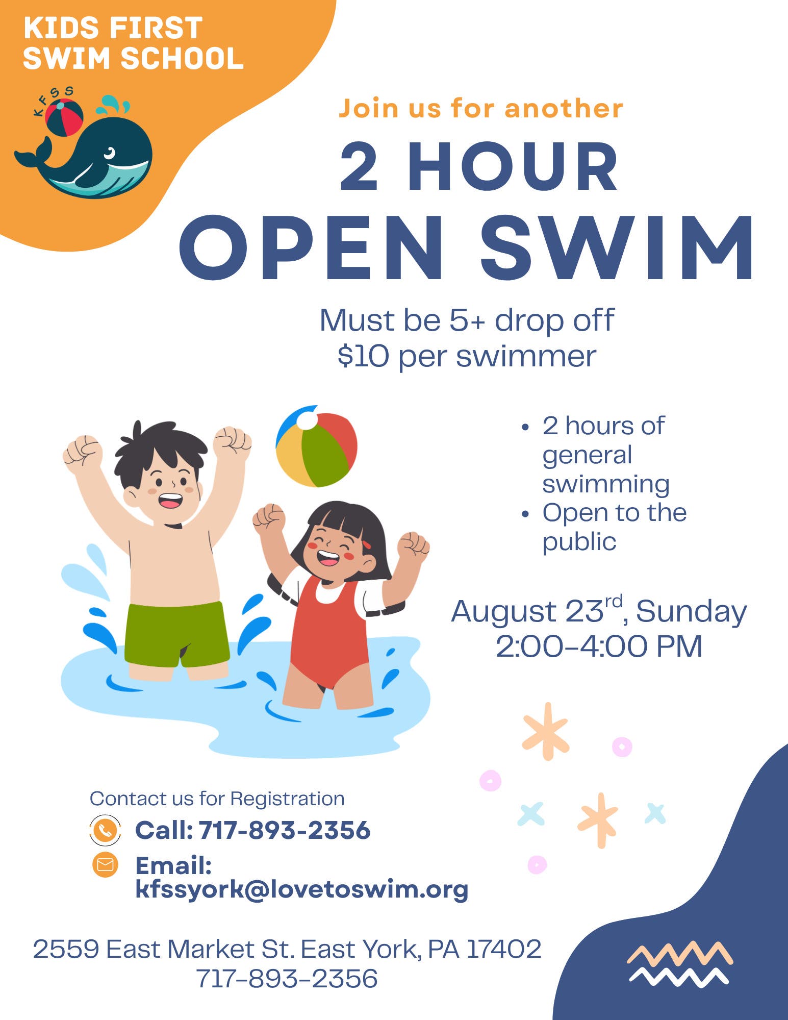 2 Hour Open Swim
