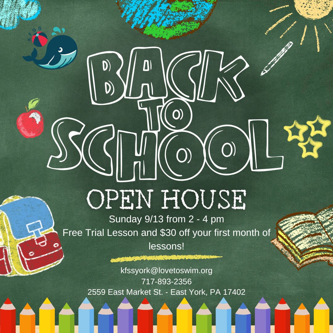 Kids First Swim School York Back To School Open House