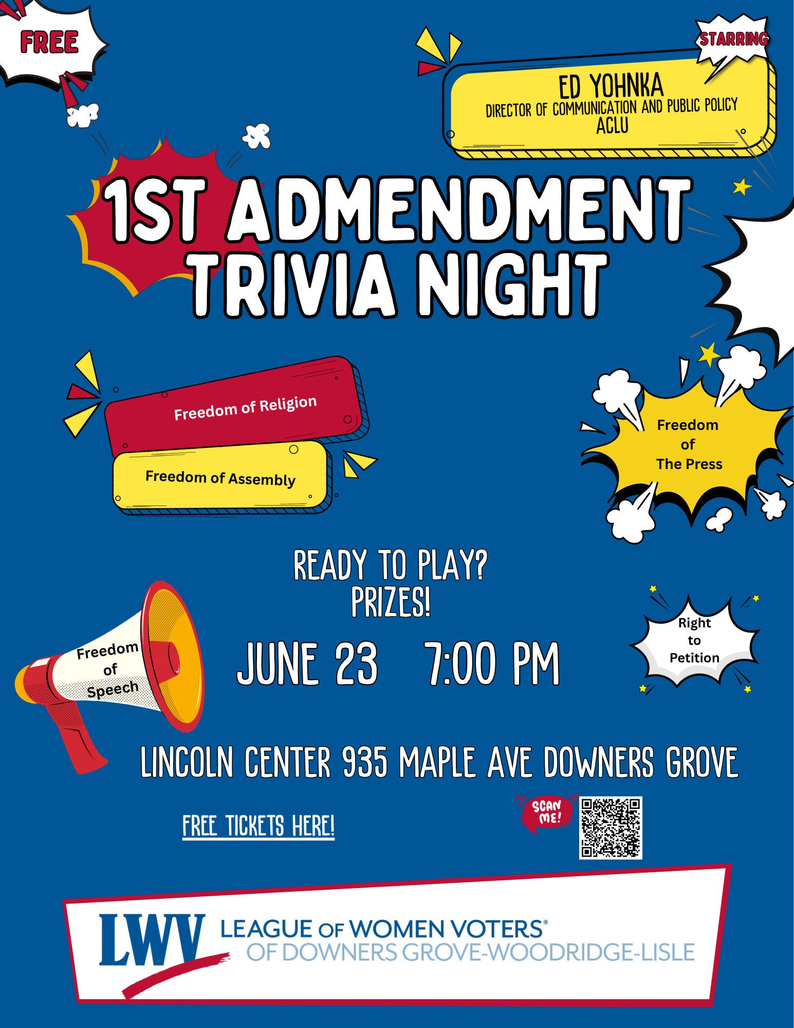 1st Admendment Trivia Night